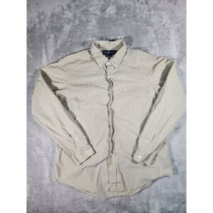 Ralph Lauren Shirt Men's XL Custom Fit Long Sleeve Button Down Check Polo Pony